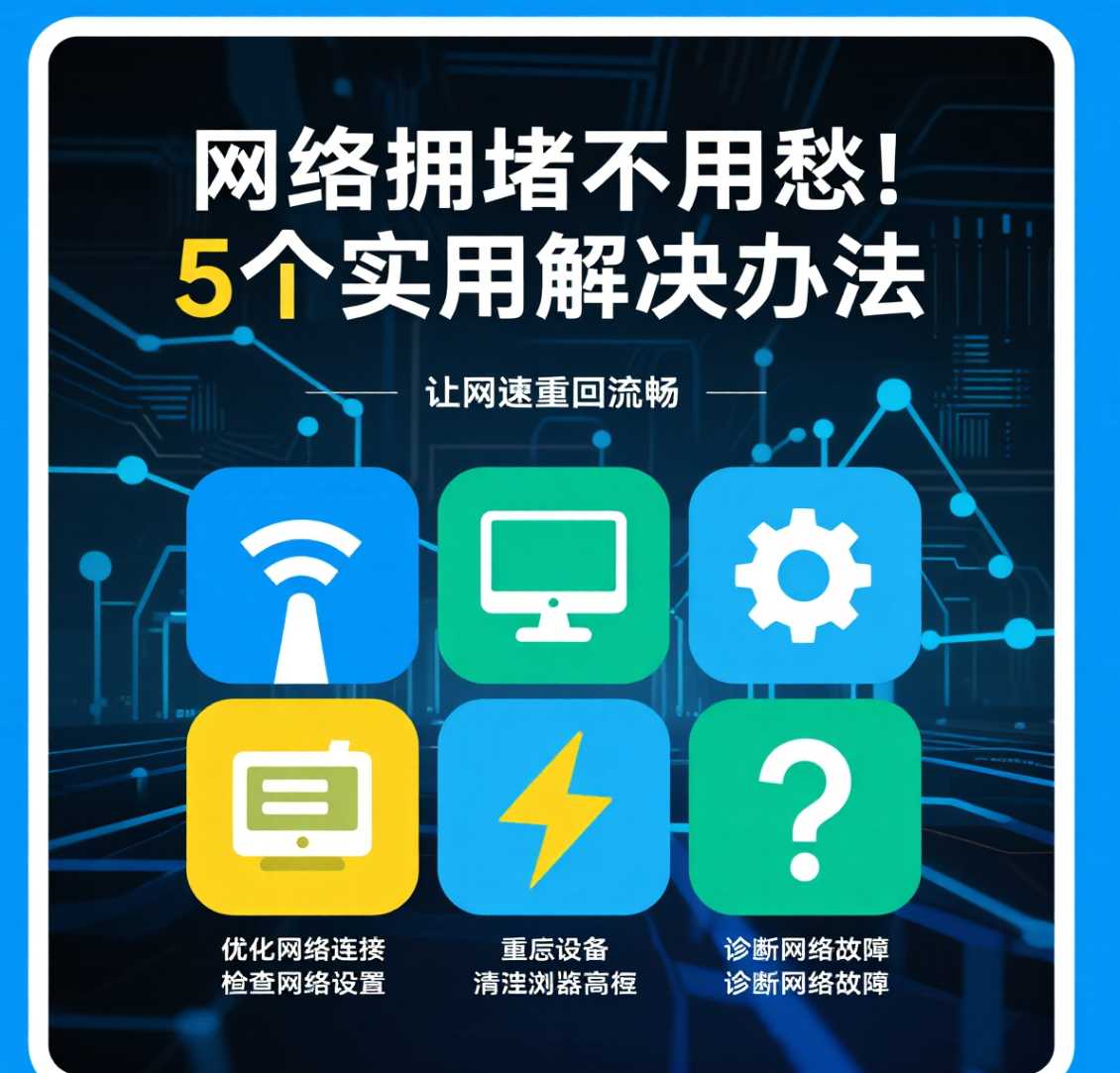 金水区在郑州网络拥堵不用愁！5 个实用解决办法，让网速重回流畅。